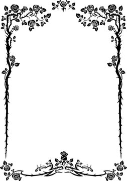 Fairy roses frame