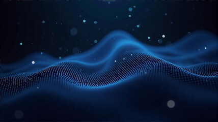 abstract blue background with waves