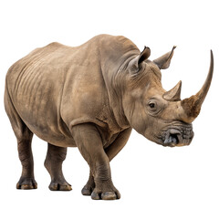 Obraz premium rhino photo png, transparent background