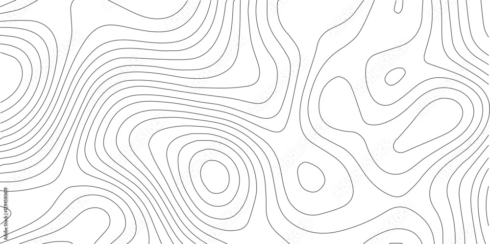 Aufkleber abstract moss green topographic contours lines of mountains. topography map art curve drawing. seaml