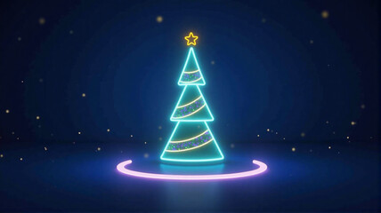 abstract christmas tree