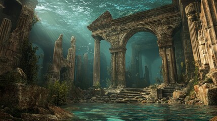 Underwater Ruins Of An Ancient Civilization