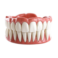 Obraz premium 3d model of human gums isolated on transparent background