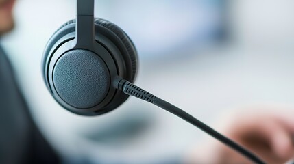 Tech support specialist engaging with customers office environment professional services friendly approach