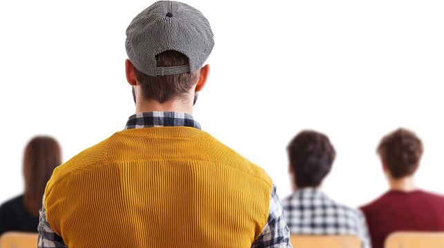 Passionate adult education instructor engaging students in a professional learning environment