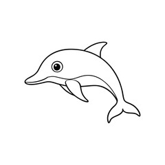 Obraz premium Dolphin vector illustration