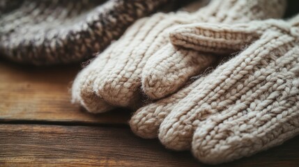 Fototapeta premium Warm Hands and Glove