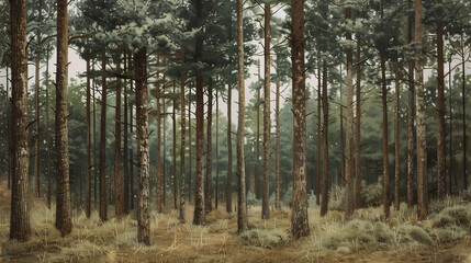 Obraz premium trees in the forest