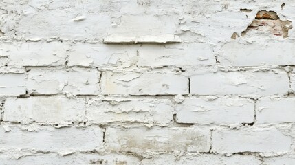 Fototapeta premium white brick wall may used as background