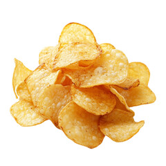 Crispy Potato Chips: A Tasty Snack isolated on transparent background