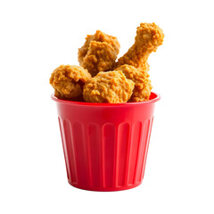 Fried Chicken Icon Isolated Transparent Background Crispy Drumstick Fast Food Symbol