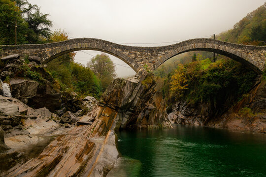 Ponte dei Salti in Verzasca Valley, Switzerland
