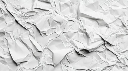 Obraz premium Crumpled white paper