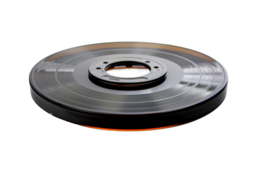 Film reel design isolated on transparent background.