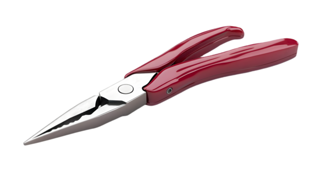 Realistic Image - Red Handled Needle Nose Pliers Tool