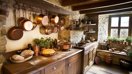 Rustic Country Kitchen Interior
