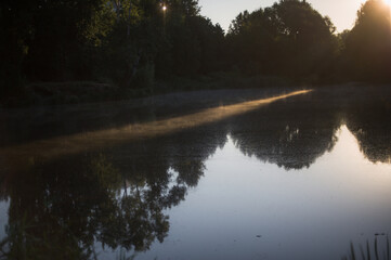 reflections in the water