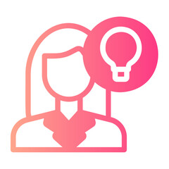Idea gradient icon