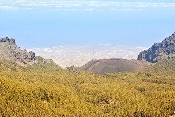 Scenic view of the countryside in central Tenerife