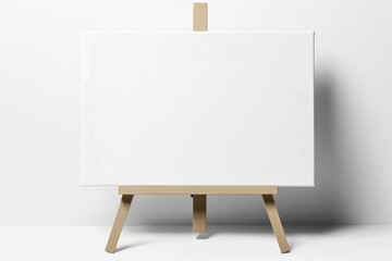 Rectangle white canvas panel with a blank surface ideal for painting and drawing Suitable for artists