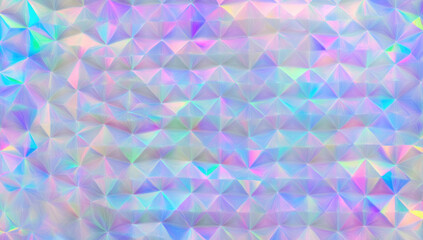 Holographic rainbow foil iridescent texture abstract hologram background
