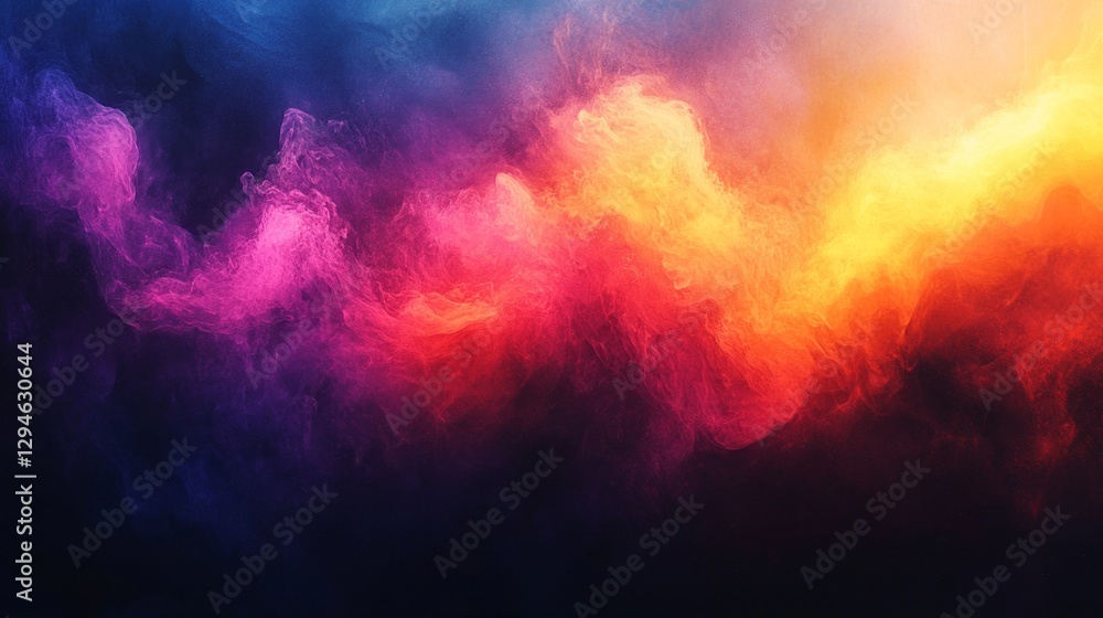 Aufkleber a captivating display of colors blends effortlessly, with vibrant pinks and deep blues swirling toge