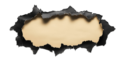 Hidden Truth: A torn piece of black paper reveals an intriguing glimpse of what lies beneath, offering a metaphor for discovery, secrets, and exposure.