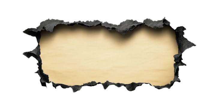 Torn Paper Reveals : A unique, textured piece of paper has been torn to reveal a blank, textured, space, perfect for adding text or graphics.
