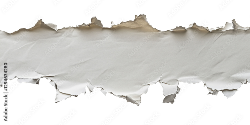 Aufkleber torn paper texture: a ripped piece of paper, revealing a textured surface with layers and imperfecti