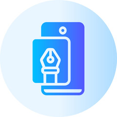 Smartphone gradient icon