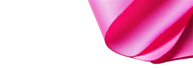 Vibrant Pink Fabric: Captivating flowing pink fabric dances in the light, its delicate folds and curves create an elegant display.