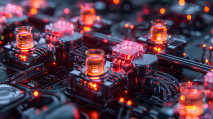 AI-Powered Nanotech Core with Self-Assembling Luminous Prototypes