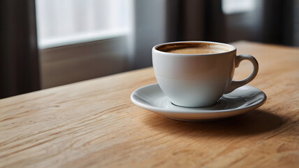 Fototapeta premium cup of coffee on a table