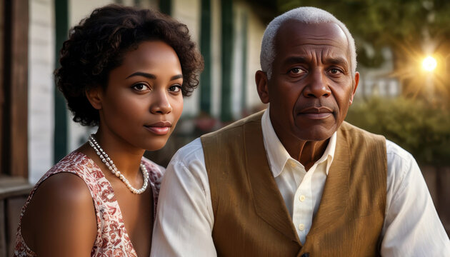 National siblings day portrait: generational family bonding in natural setting