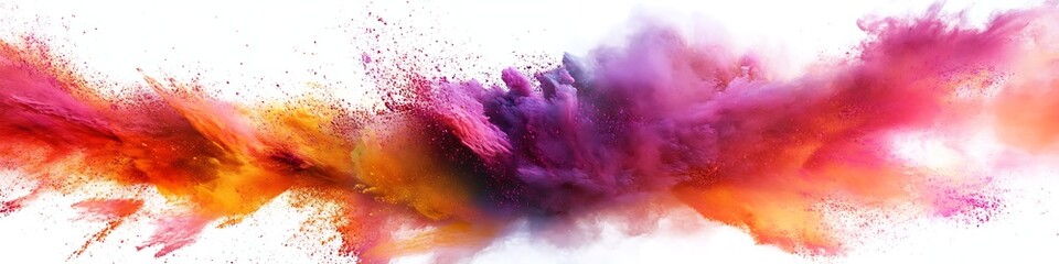 Fototapeta premium A bright, abstract explosion of colors