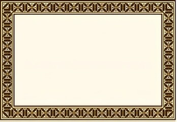 Obraz premium gold f decoration rame on background