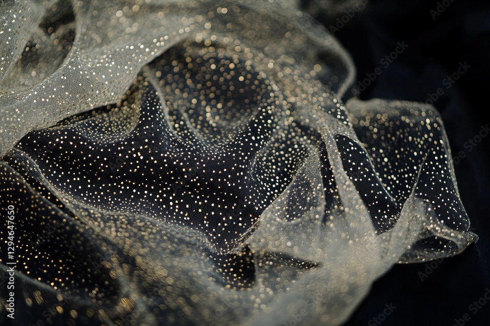 Poster futuristic abstract wave dot particle background isolate, abstract background with a wave of dots on