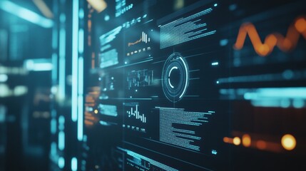 Fototapeta premium Exploring real-time data visualization techniques in a digital graphics lab