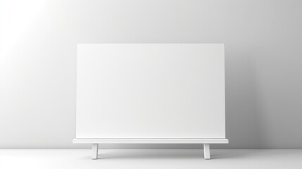 Creative blank canvas presentation minimalist studio photography modern environment front view