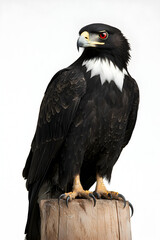 Obraz premium Majestic black-chested eagle natural habitat wildlife photography close-up avian beauty
