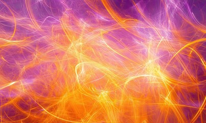 Fototapeta premium Abstract radiant streaks of vibrant orange, pink, and purple light flowing dynamically across a textured background, creating energy and motion,
