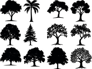 Fototapeta premium Tree bundle design vectors