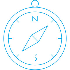 Compass icon single vector illustration