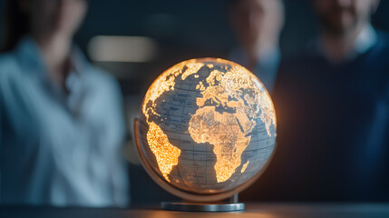 Office environment strategies for global business focus on digital content creation