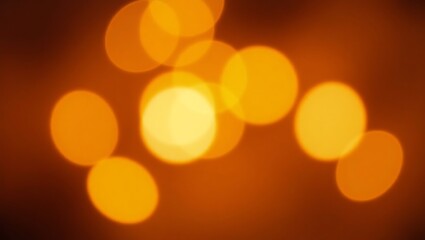 Abstract Orange Bokeh Lights Background