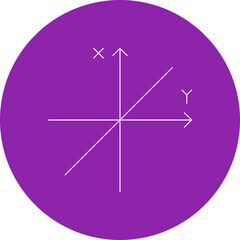 Linear Function icon single vector illustration