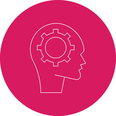 Logic icon single vector illustration