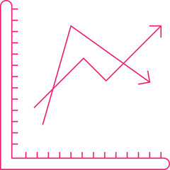 Graph II icon single vector illustration