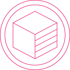 Stereometry icon single vector illustration