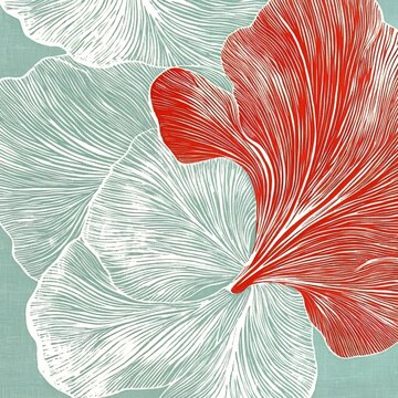 A seamless nautical pattern featuring Indigo Blue Seashell, presented in a modern marine shell print with a classic Nantucket fabric textile and hand drawn block print style, available as a Summer 2
